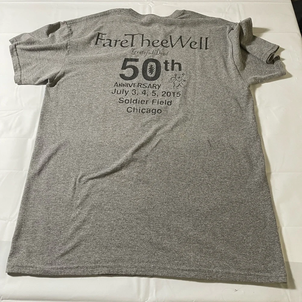 Grateful Dead Short Sleeve Tee Gildan Gray - Picture 8 of 8